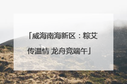 威海南海新区：粽艾传温情 龙舟竞端午