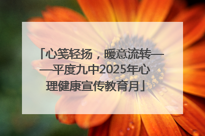 心笺轻扬，暖意流转——平度九中2025年心理健康宣传教育月