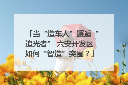当“造车人”邂逅“追光者” 六安开发区如何“智造”突围？