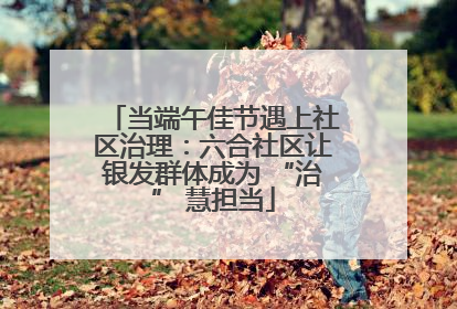 当端午佳节遇上社区治理：六合社区让银发群体成为 “治” 慧担当