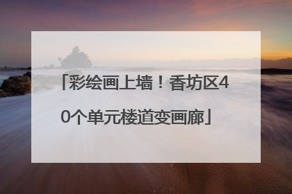 彩绘画上墙！香坊区40个单元楼道变画廊
