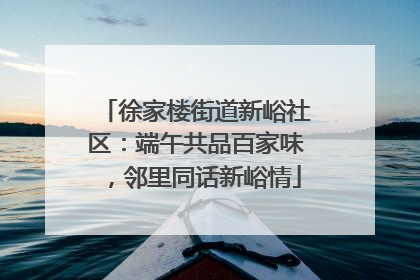 徐家楼街道新峪社区：端午共品百家味，邻里同话新峪情