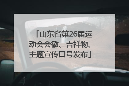 山东省第26届运动会会徽、吉祥物、主题宣传口号发布