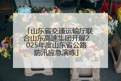山东省交通运输厅联合山东高速集团开展2025年度山东省公路防汛应急演练