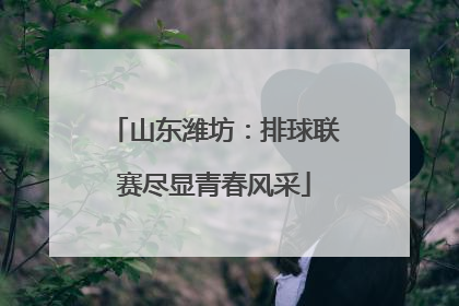 山东潍坊：排球联赛尽显青春风采