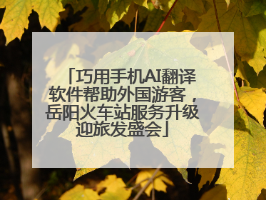 巧用手机AI翻译软件帮助外国游客，岳阳火车站服务升级迎旅发盛会
