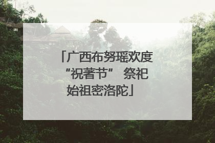 广西布努瑶欢度“祝著节” 祭祀始祖密洛陀