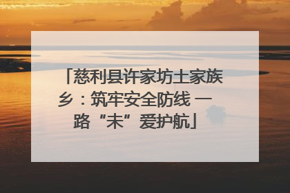 慈利县许家坊土家族乡：筑牢安全防线 一路“未”爱护航