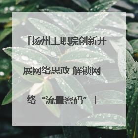 扬州工职院创新开展网络思政 解锁网络“流量密码”