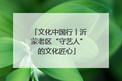 文化中国行丨沂蒙老区“守艺人”的文化匠心