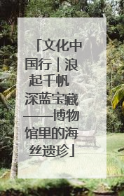 文化中国行｜浪起千帆 深蓝宝藏——博物馆里的海丝遗珍