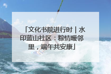 文化书院进行时｜水印蓝山社区：粽情暖邻里，端午共安康