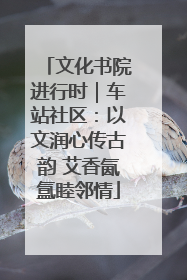 文化书院进行时｜车站社区：以文润心传古韵 艾香氤氲睦邻情