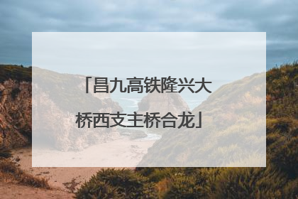 昌九高铁隆兴大桥西支主桥合龙