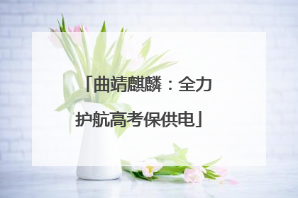 曲靖麒麟：全力护航高考保供电