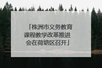 株洲市义务教育课程教学改革推进会在荷塘区召开
