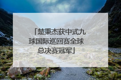 楚秉杰获中式九球国际巡回赛全球总决赛冠军