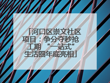 河口区崇文社区项目：争分夺秒抢工期 “一站式”生活圈年底亮相