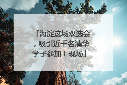 海淀这场双选会，吸引近千名清华学子参加！现场