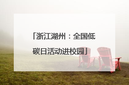 浙江湖州：全国低碳日活动进校园
