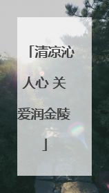 清凉沁人心 关爱润金陵