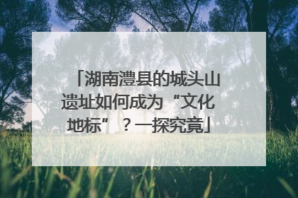 湖南澧县的城头山遗址如何成为“文化地标”？一探究竟