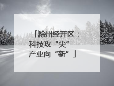 滁州经开区：科技攻“尖” 产业向“新”