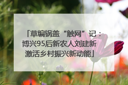 草编锅盖“触网”记：博兴95后新农人刘建新激活乡村振兴新动能