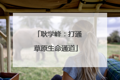 耿学峰：打通草原生命通道