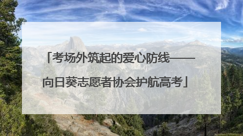 考场外筑起的爱心防线——向日葵志愿者协会护航高考