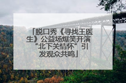 脱口秀《寻找王医生》公益场爆笑开演 “北下关情怀”引发观众共鸣