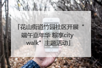 花山街道竹园社区开展“端午嘉年华 粽享city walk”主题活动