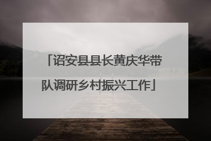 诏安县县长黄庆华带队调研乡村振兴工作