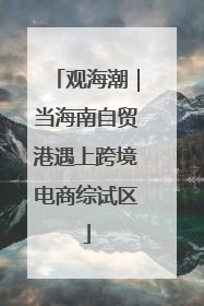 观海潮｜当海南自贸港遇上跨境电商综试区