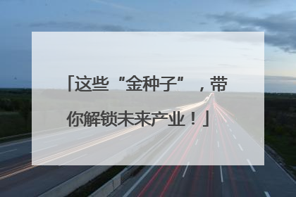这些“金种子”，带你解锁未来产业！