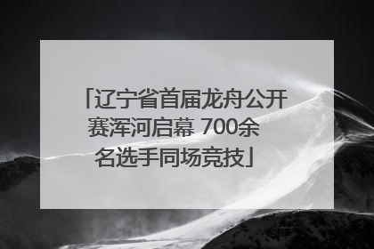 辽宁省首届龙舟公开赛浑河启幕 700余名选手同场竞技