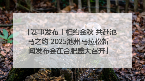 赛事发布丨相约金秋 共赴池马之约 2025池州马拉松新闻发布会在合肥盛大召开