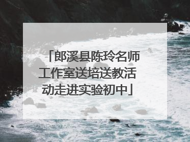 郎溪县陈玲名师工作室送培送教活动走进实验初中