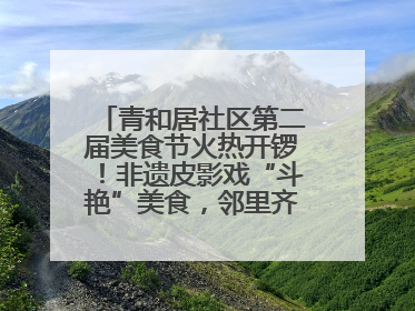 青和居社区第二届美食节火热开锣！非遗皮影戏“斗艳”美食，邻里齐聚“粽”享温情