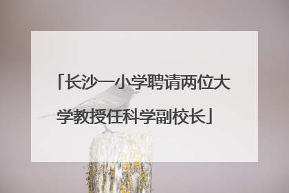 长沙一小学聘请两位大学教授任科学副校长