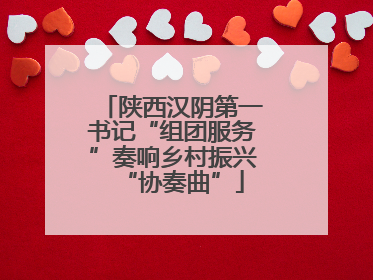 陕西汉阴第一书记“组团服务”奏响乡村振兴“协奏曲”
