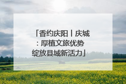 香约庆阳丨庆城：厚植文旅优势 绽放县域新活力