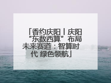 香约庆阳丨庆阳“东数西算”布局未来赛道：智算时代 绿色领航