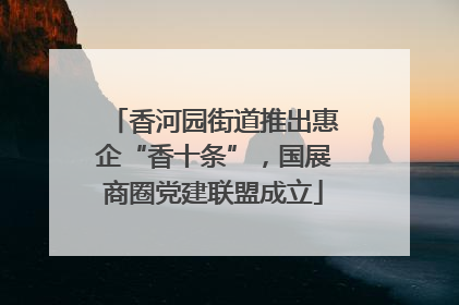 香河园街道推出惠企“香十条”，国展商圈党建联盟成立