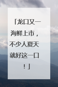 龙口又一海鲜上市，不少人夏天就好这一口！