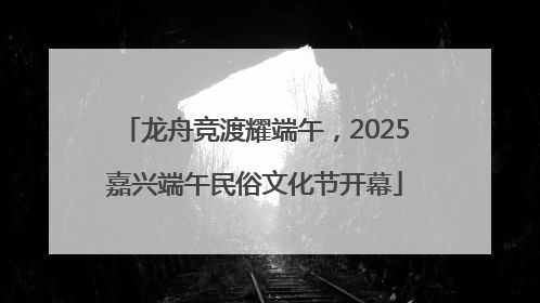 龙舟竞渡耀端午，2025嘉兴端午民俗文化节开幕