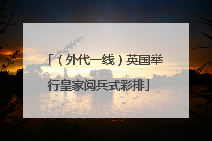（外代一线）英国举行皇家阅兵式彩排