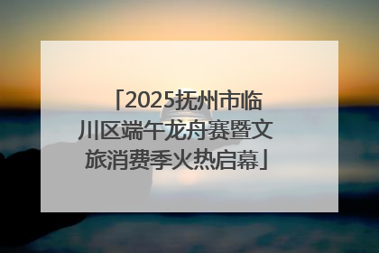 2025抚州市临川区端午龙舟赛暨文旅消费季火热启幕