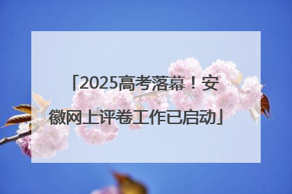 2025高考落幕！安徽网上评卷工作已启动
