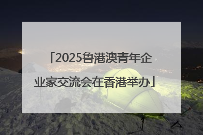 2025鲁港澳青年企业家交流会在香港举办